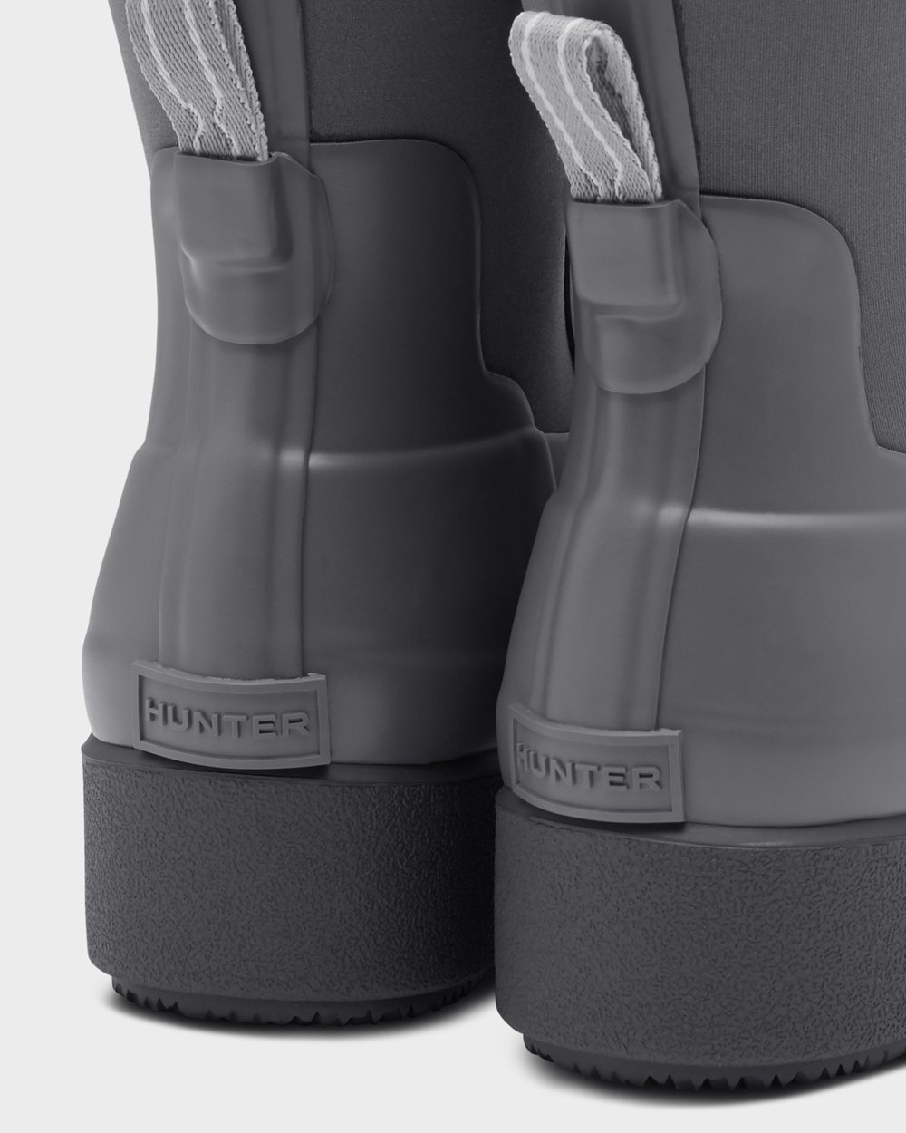 Botas Creeper Hunter Feminina Cinzentas - Refined Slim Fit Neoprene Chelsea - 98JQSWDZV